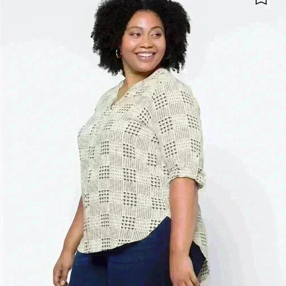 41 Hawthorn Katie High Low Hem Blouse 2X item 2G - Picture 3 of 8